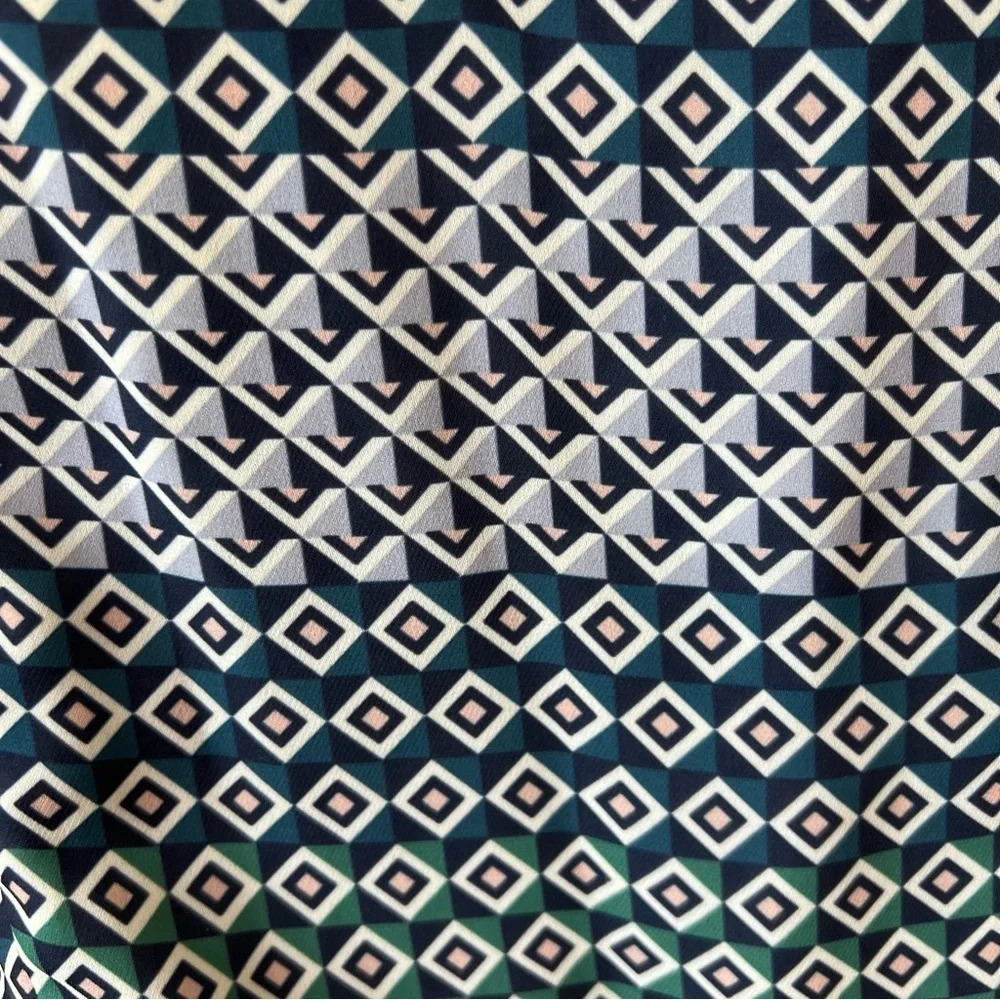 Parker Luisa Mixed Patterned Flutter Ruffle Sleev… - image 7